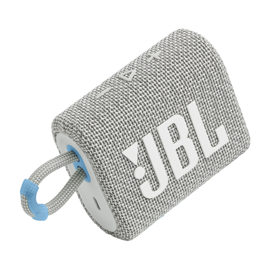 JBL Go 3 Eco - White - Ultra-portable Waterproof Speaker - Detailshot 1 image number null