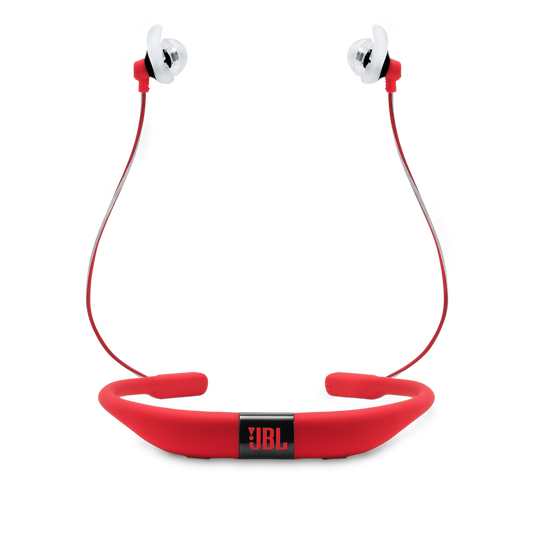 JBL Reflect Fit - Red - Heart Rate Wireless Headphones - Back image number null