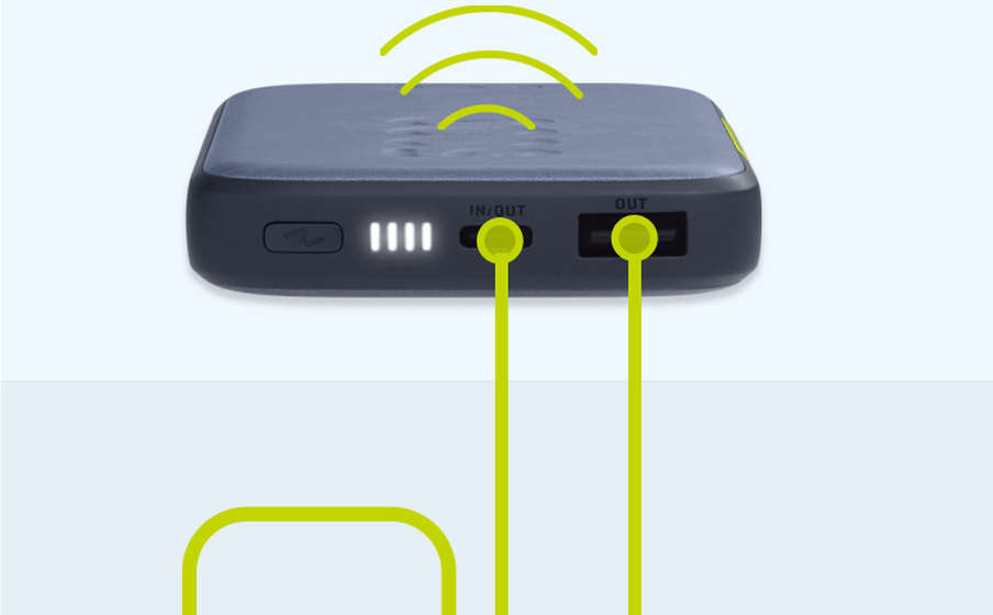 InstantGo 5000 Wireless Laad drie apparaten tegelijkertijd op - Image