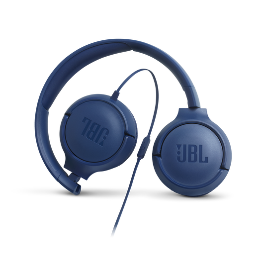 JBL Tune 500 - Blue - Wired on-ear headphones - Detailshot 4 image number null