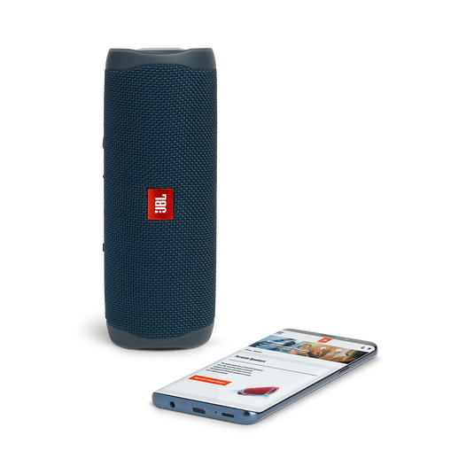 JBL Flip 5 - Blue - Portable Waterproof Speaker - Detailshot 2 image number null