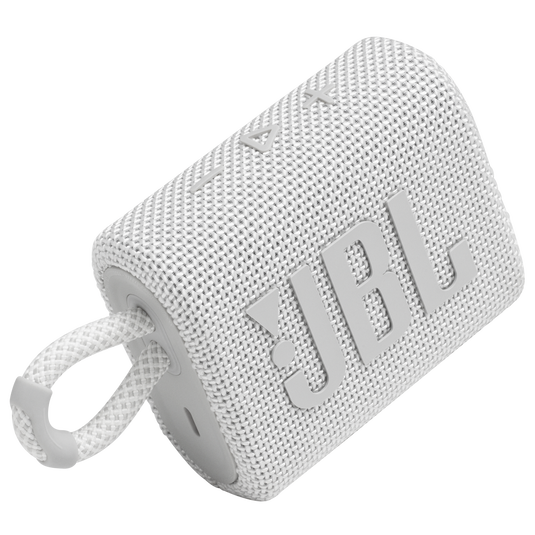 JBL Go 3 - White - Portable Waterproof Speaker - Detailshot 1 image number null