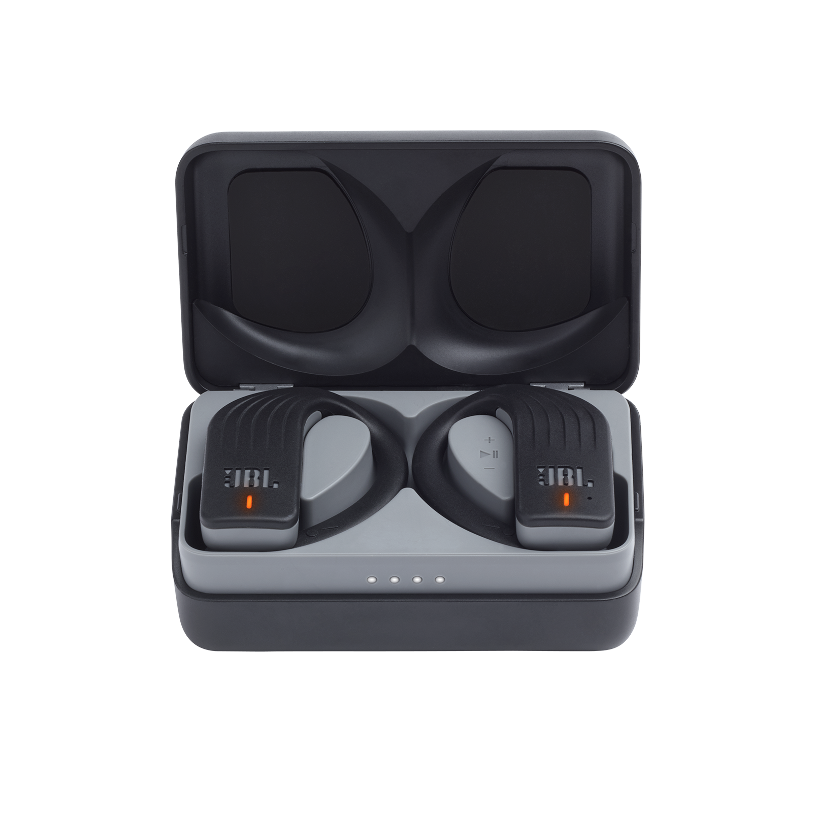 JBL Endurance PEAK - Black - Waterproof True Wireless In-Ear Sport Headphones - Hero